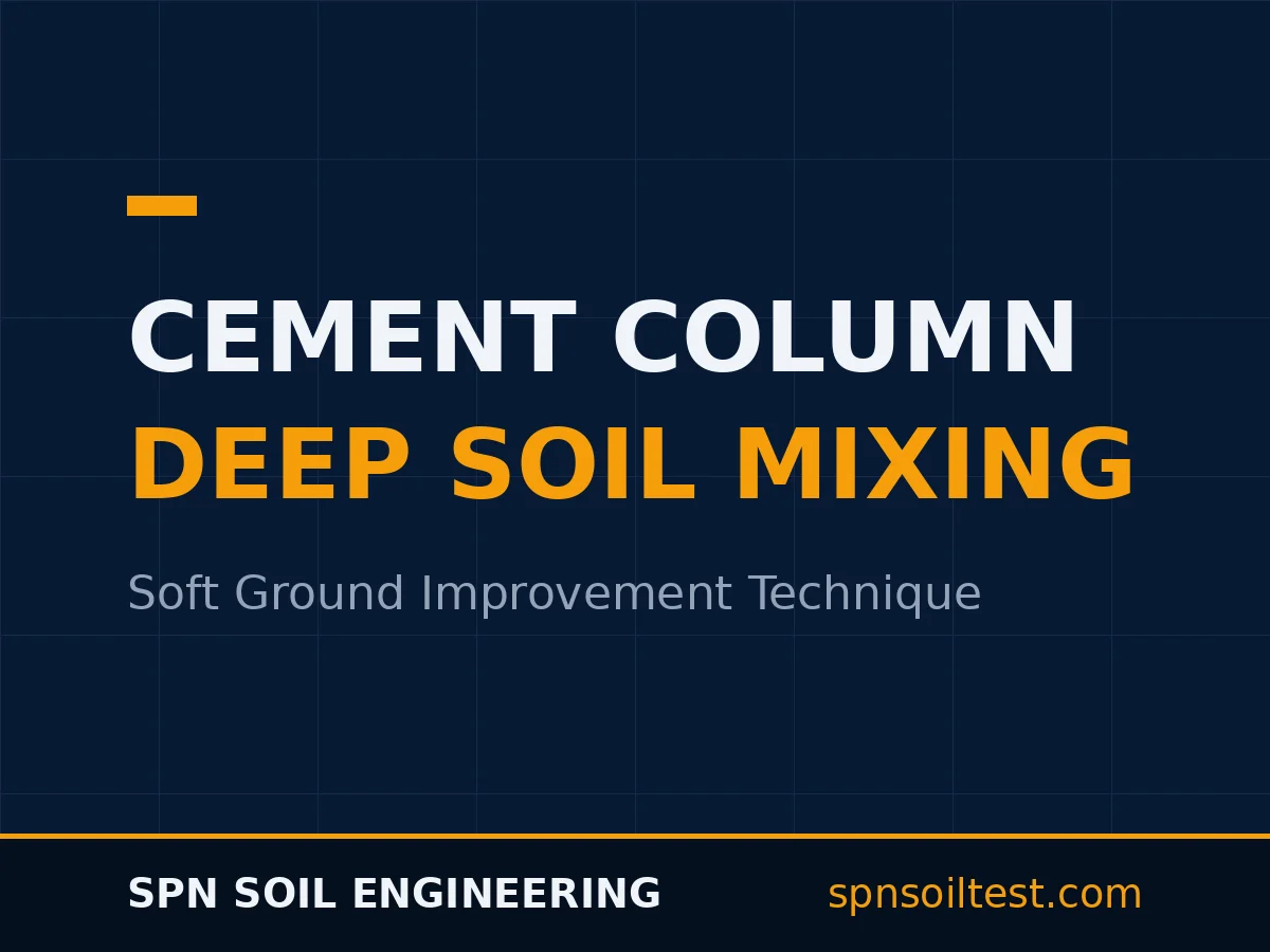 เสาเข็มดินซีเมนต์ Deep Soil Mixing คืออะไร ต่างจากเสาเข็มคอนกรีตยังไง