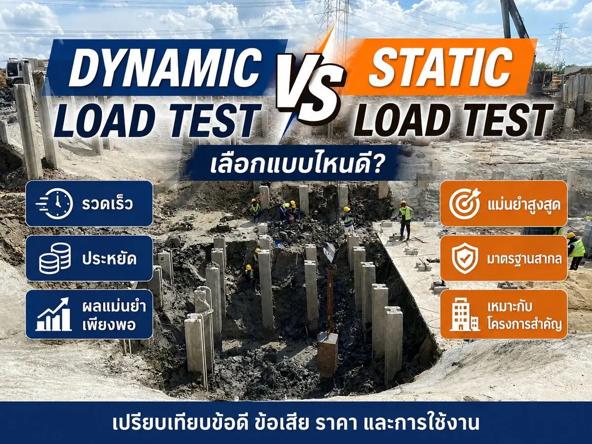 Dynamic vs Static Load Test เลือกแบบไหนดี?