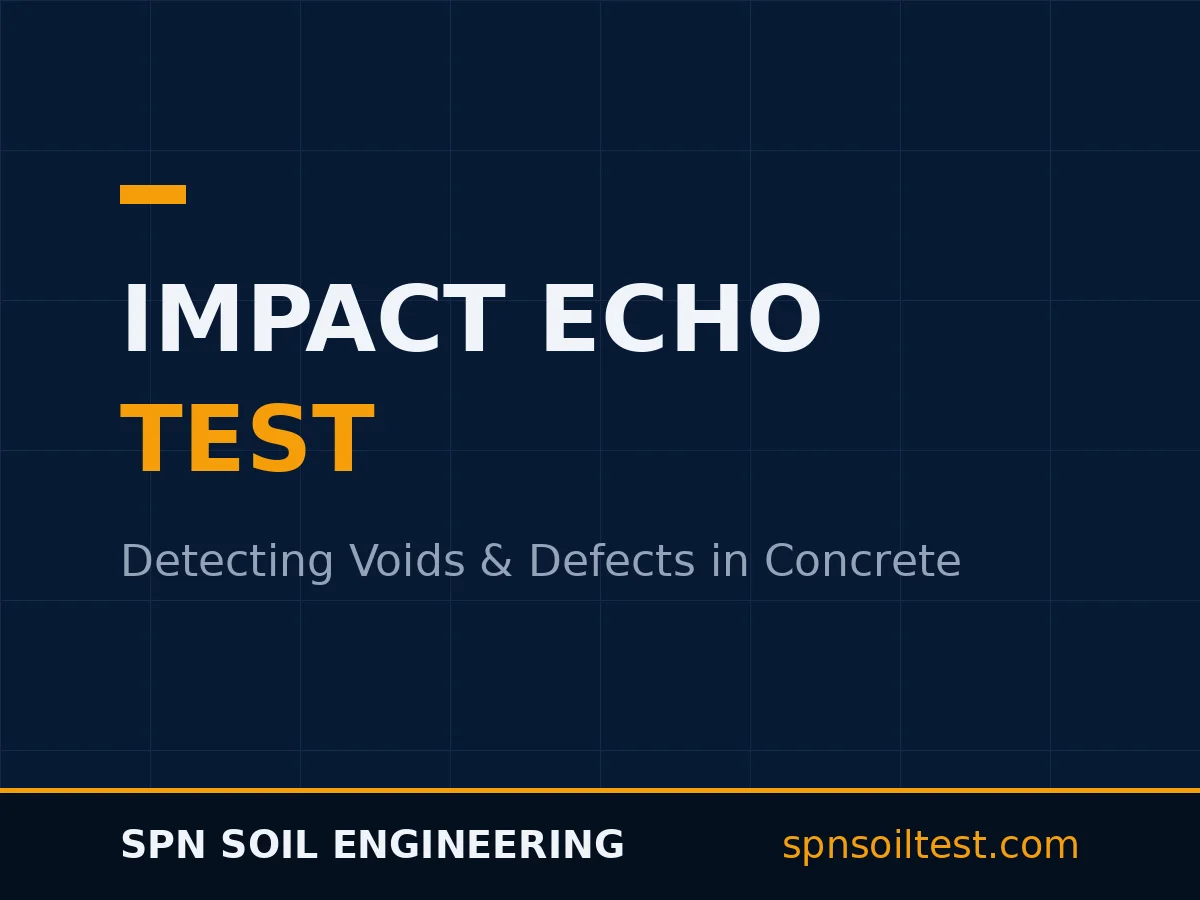 Impact Echo Test หาโพรงและวัดความหนาแผ่นพื้นคอนกรีตด้วยคลื่นสะท้อน ตาม ASTM C1383