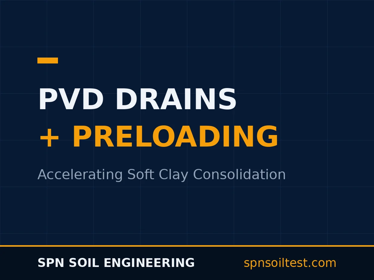 ปรับปรุงคุณภาพดินอ่อนด้วย PVD และ Preloading ก่อนก่อสร้าง