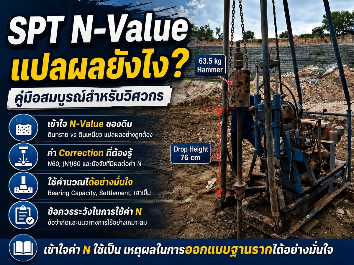 SPT N-Value แปลผลยังไง คู่มือเชิงลึก