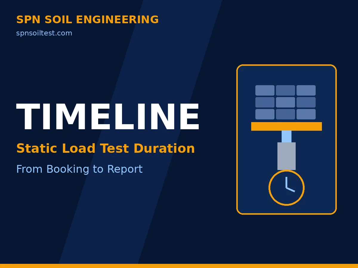 ไทม์ไลน์ Static Load Test ตั้งแต่จองคิว ติดตั้ง Kentledge ให้น้ำหนักเป็นขั้น จนถึงออกรายงานรับรอง