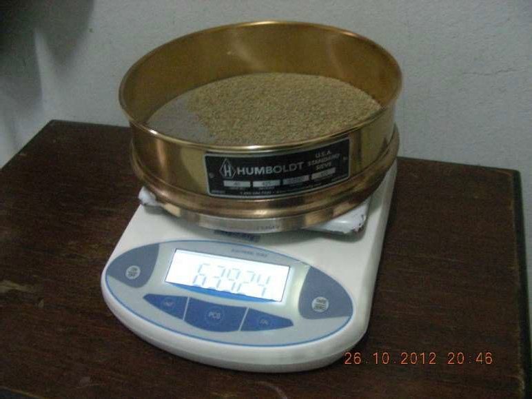 ชุดตะแกรงร่อนมาตรฐานสำหรับทดสอบ Sieve Analysis หาการกระจายขนาดเม็ดดินในห้องปฏิบัติการของ SPN