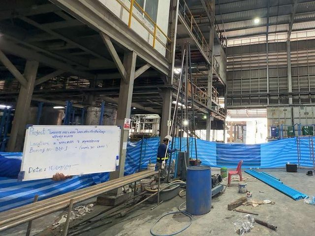 ทดสอบ Parallel Seismic หาความยาวเสาเข็มเดิม โรงงานสมุทรปราการ