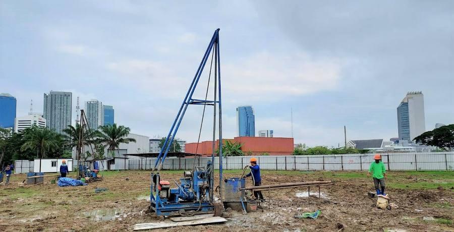 เจาะสำรวจดินโครงการคอนโดมิเนียมกรุงเทพฯ Soil boring condominium Bangkok